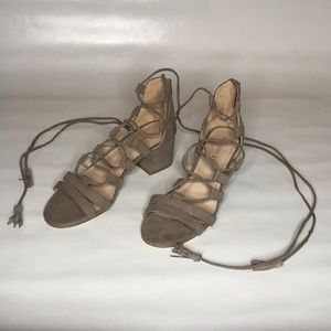 Madden Girl Lace Up Sandals Size 6.5